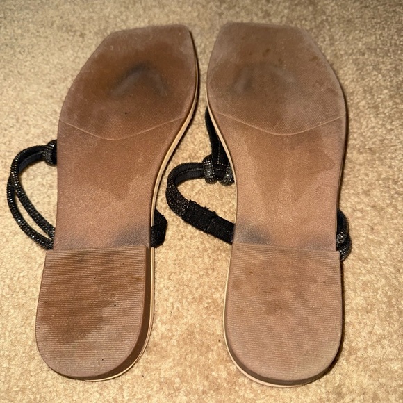 Palm’s Rhinestone T-Strap Sandals Size 7 - Picture 3 of 3